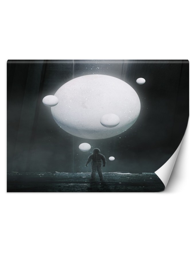 Abstract Wallpaper - White planet | FEEBY