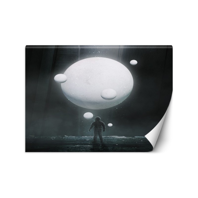 Abstract Wallpaper - White planet | FEEBY