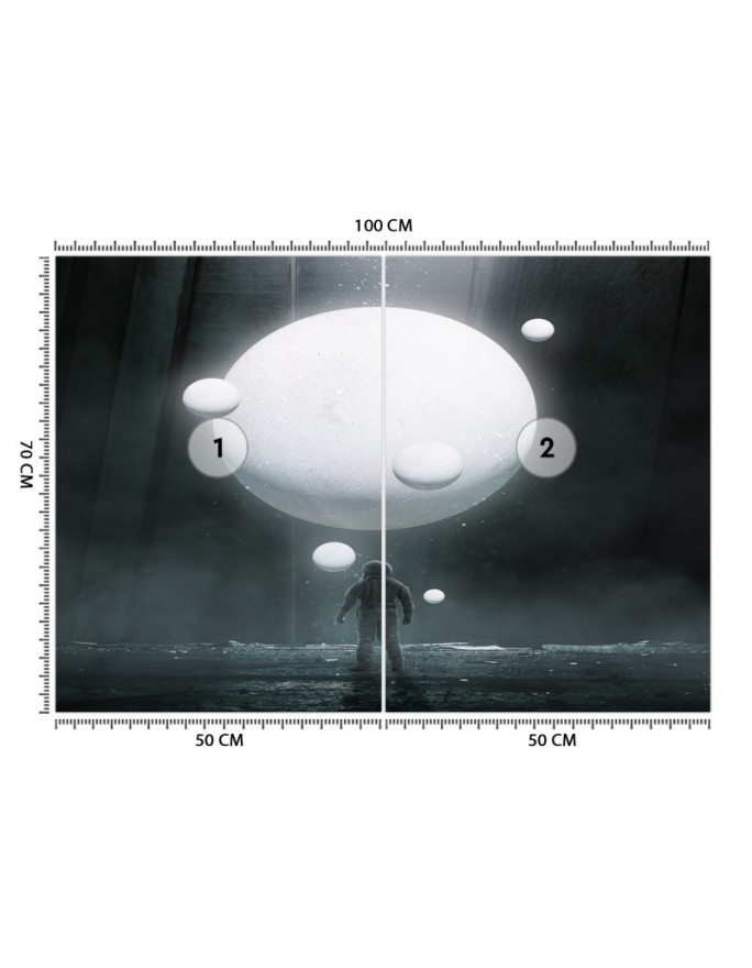 Abstract Wallpaper - White planet | FEEBY