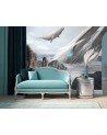 Stylish wall mural - Flying whales Zehem Chong | FEEBY