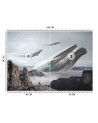 Stylish wall mural - Flying whales Zehem Chong | FEEBY
