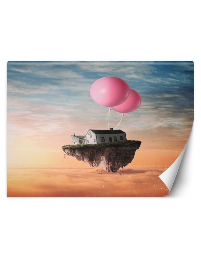 Stylish wall mural - House on a balloon Zehem Chong | FEEBY