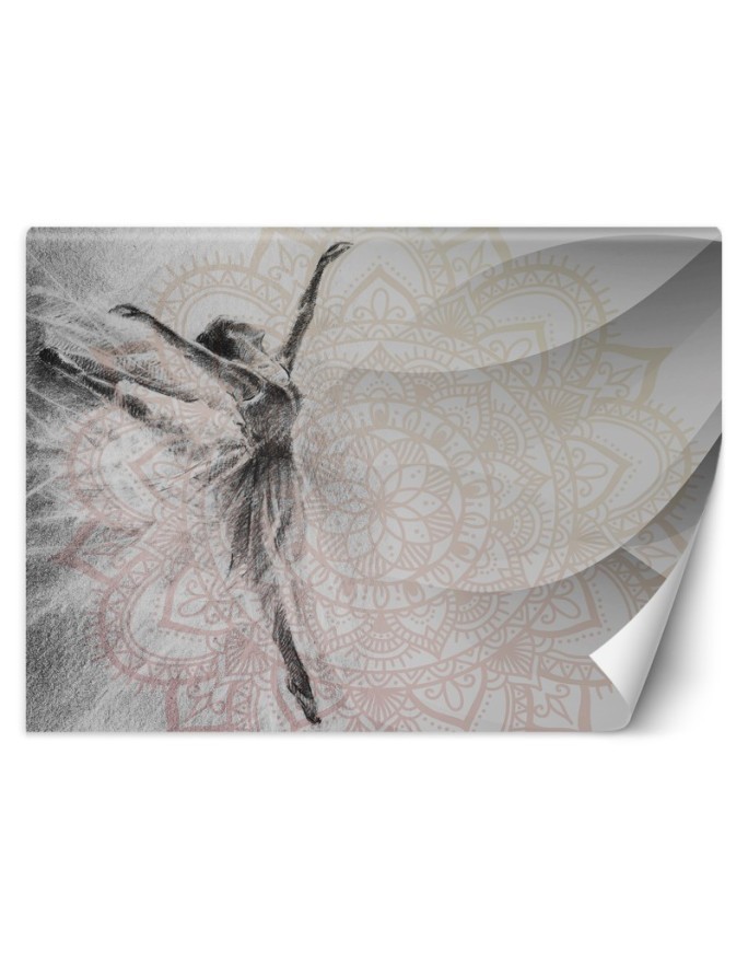 Living room Wallpaper - Mandala ballerina | FEEBY