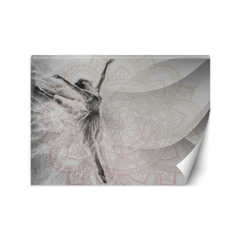 Living room Wallpaper - Mandala ballerina | FEEBY