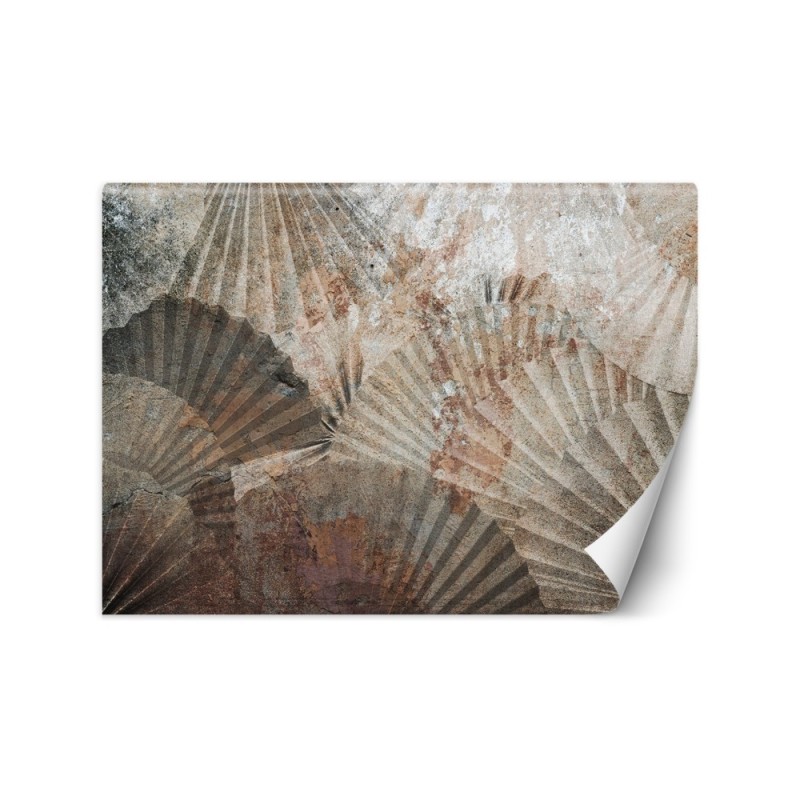 Abstract Wallpaper - Fans Beige Brown | FEEBY