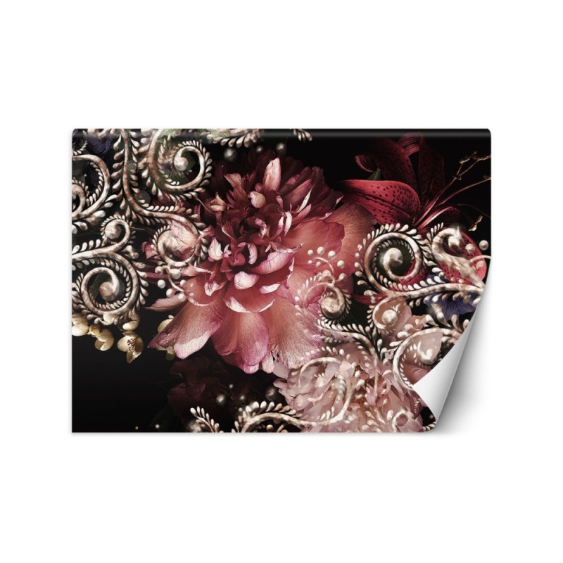 Stylish Wallpapers 3D - Peony and lily flower glamour 3D | FEEBY