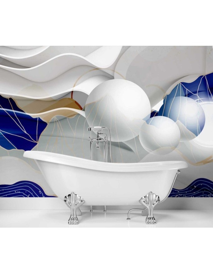 3D modern Wallpapers - 3D abstract waves and spheres | FEEBY