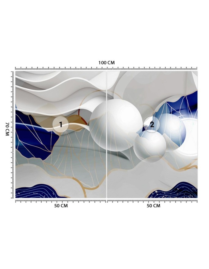 3D modern Wallpapers - 3D abstract waves and spheres | FEEBY