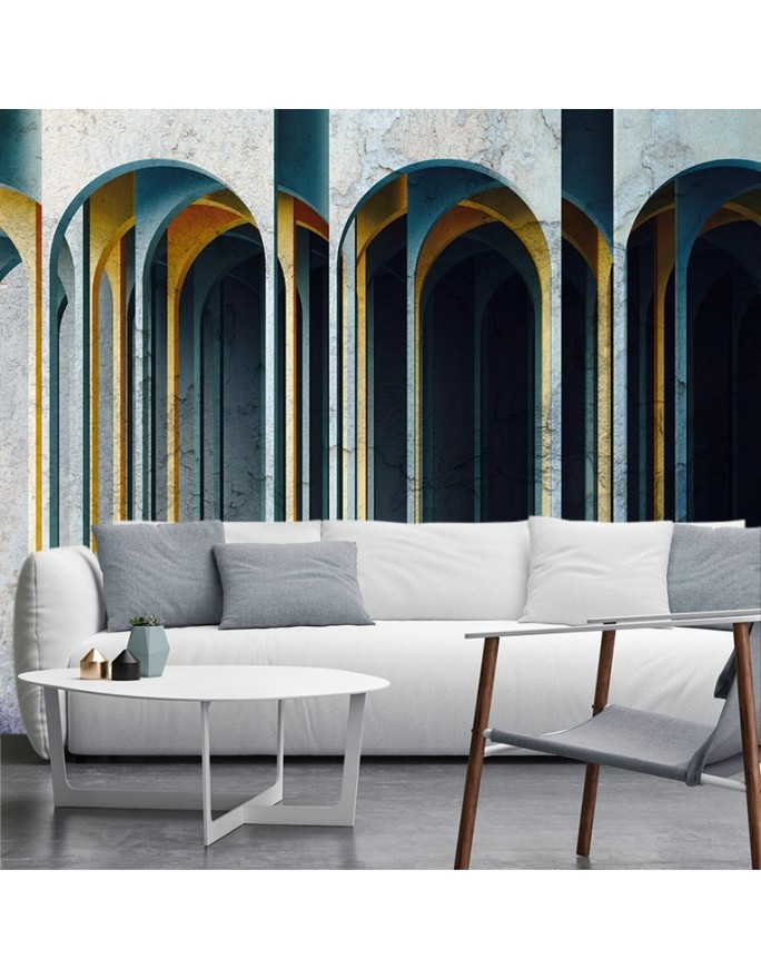 Exclusive Wallpapers - Columns 3D abstract | FEEBY