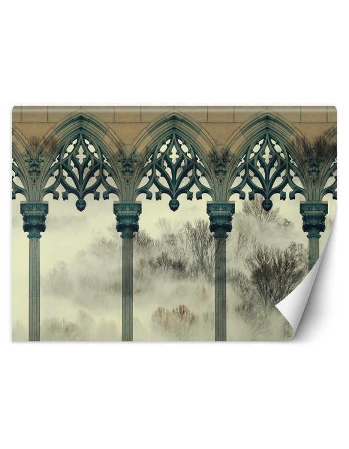 The most fashionable Wallpapers - Pillars fog forest | FEEBY