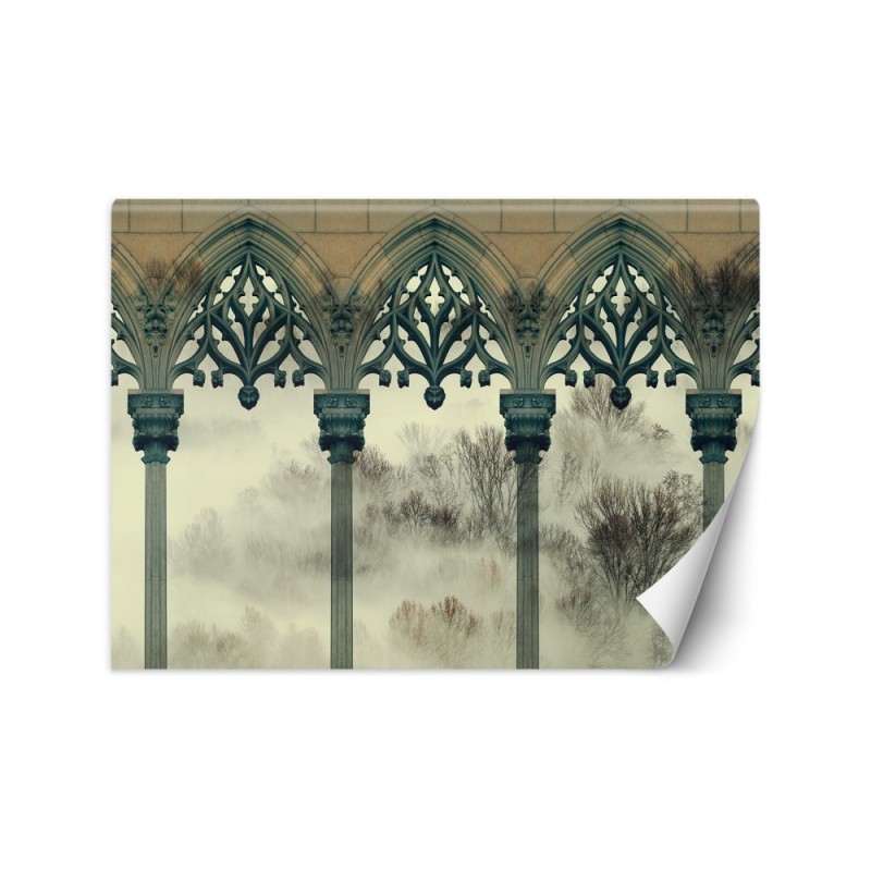 The most fashionable Wallpapers - Pillars fog forest | FEEBY