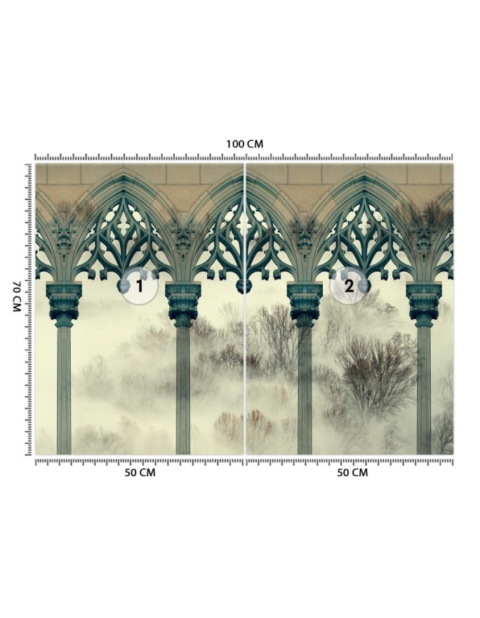The most fashionable Wallpapers - Pillars fog forest | FEEBY