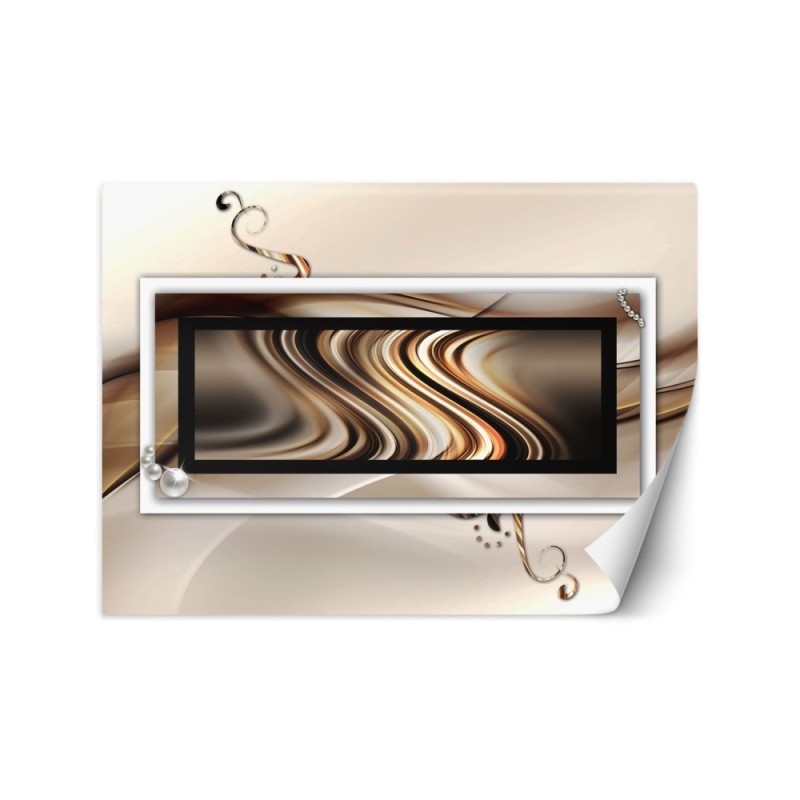 Modern wall murals for the home - Waves and geometry | FEEBY