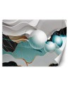 3D effect wall murals - Abstraction with 3D spheres | FEEBY