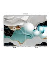 3D effect wall murals - Abstraction with 3D spheres | FEEBY
