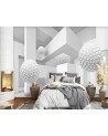 3D wall murals - Geometric abstraction 3D | FEEBY