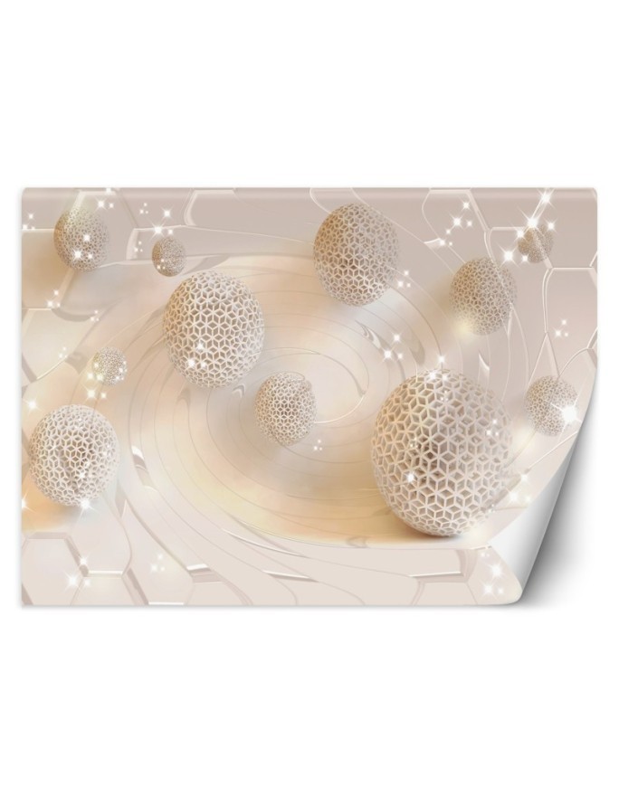 Exclusive 3D wall murals - Tunnel balls 3D | FEEBY