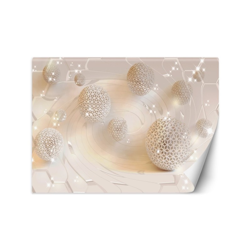 Exclusive 3D wall murals - Tunnel balls 3D | FEEBY