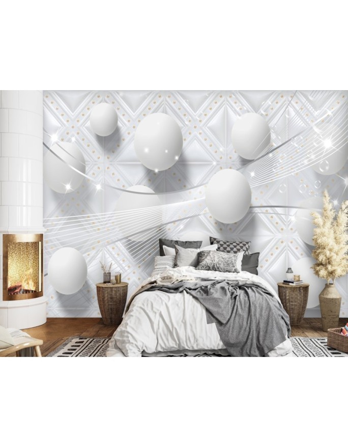 Depth effect wall murals - Balls texture 3D | FEEBY