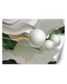 Depth effect wall murals - Abstract waves balls 3D | FEEBY