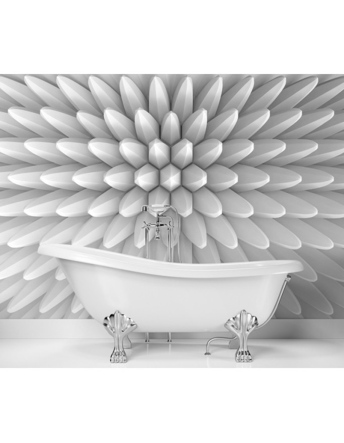 Depth effect wall mural - Abstract spikes texture 3D | FEEBY