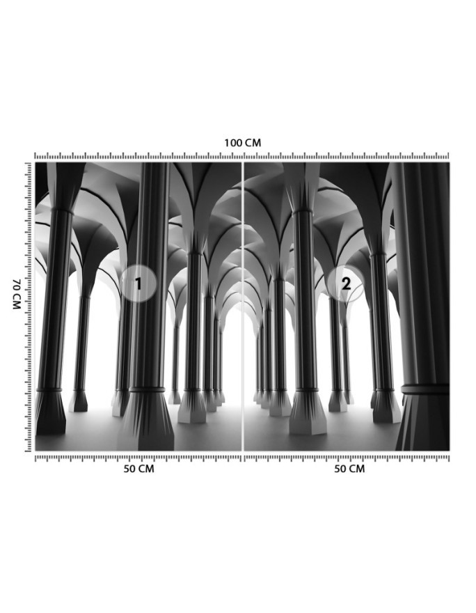 Original wall murals - Majestic columns | FEEBY