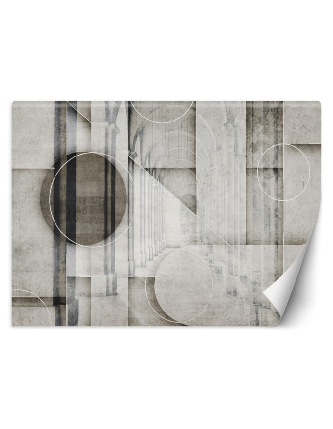 Living room Wallpaper - 3D tunnel Circles Shapes | FEEBY