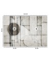 Living room Wallpaper - 3D tunnel Circles Shapes | FEEBY
