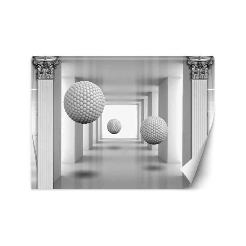 Depth effect Wallpapers - 3D spheres in a tunnel | FEEBY