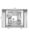 Depth effect Wallpapers - 3D spheres in a tunnel | FEEBY