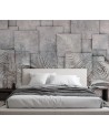 Depth effect Wallpaper - Palm leaves 3D concrete | FEEBY