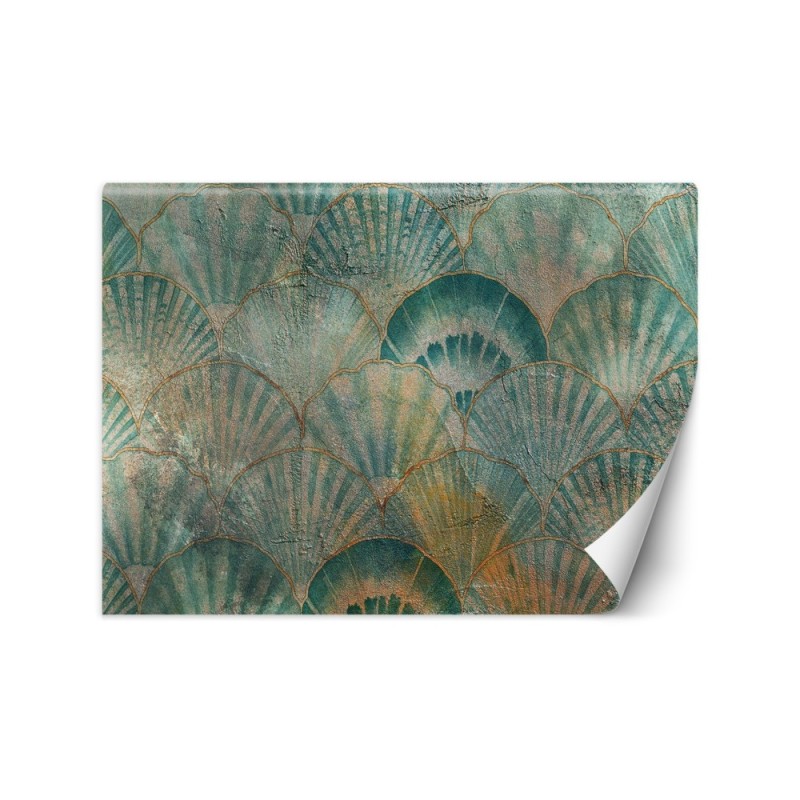 Exclusive Wallpapers - Turquoise concrete fans | FEEBY
