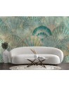 Exclusive Wallpapers - Turquoise concrete fans | FEEBY