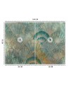 Exclusive Wallpapers - Turquoise concrete fans | FEEBY