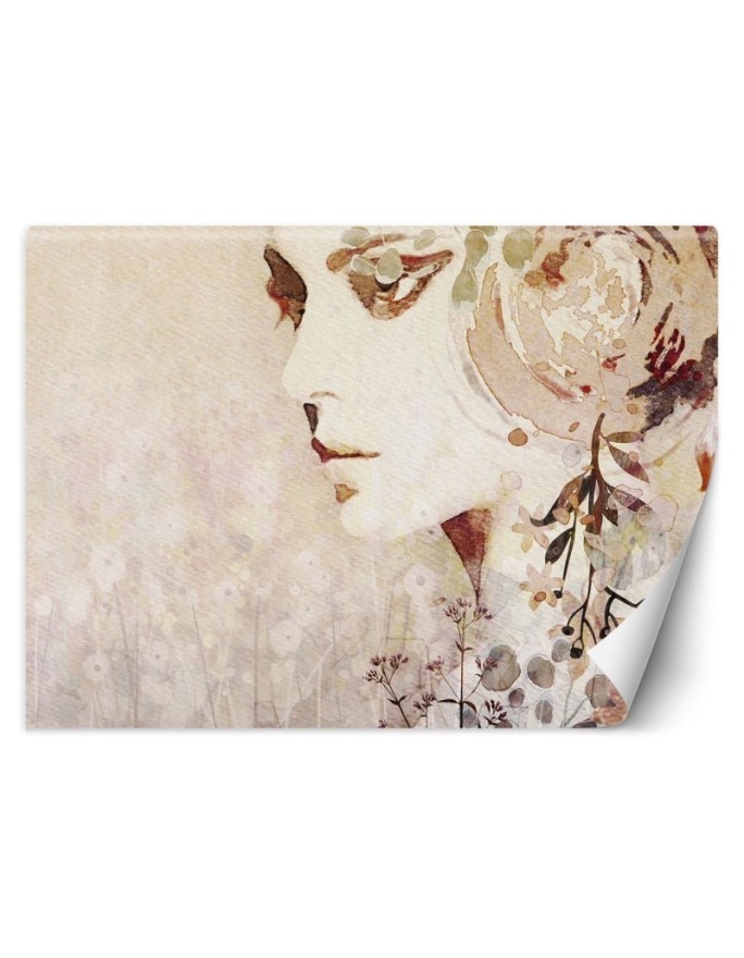 Wallpapers - Abstract woman's face in autumn colours | FEEBY