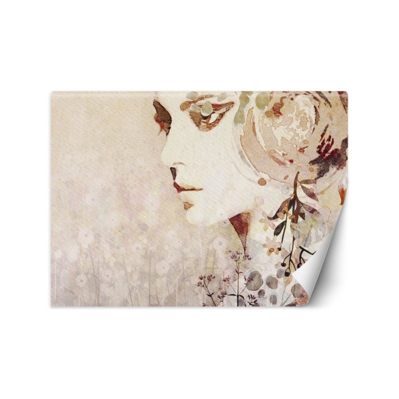 Wallpapers - Abstract woman's face in autumn colours | FEEBY