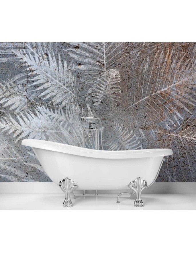 Exotic Wallpapers - Palm leaves on concrete | FEEBY