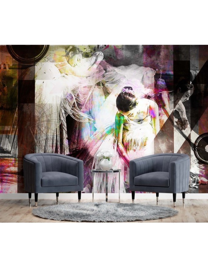 Inspirational wall murals - Ballerinas abstract | FEEBY