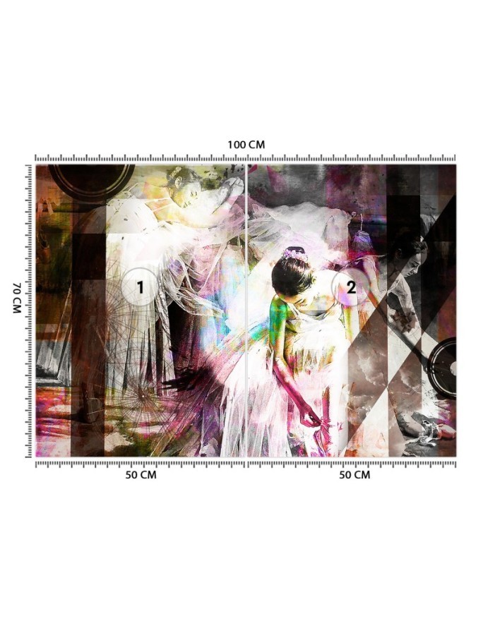 Inspirational wall murals - Ballerinas abstract | FEEBY