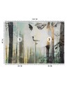 Modern wall murals - Pastel abstract woman and forest | FEEBY