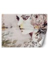 Inspirational wall murals - Woman abstract watercolour painting | FEEBY