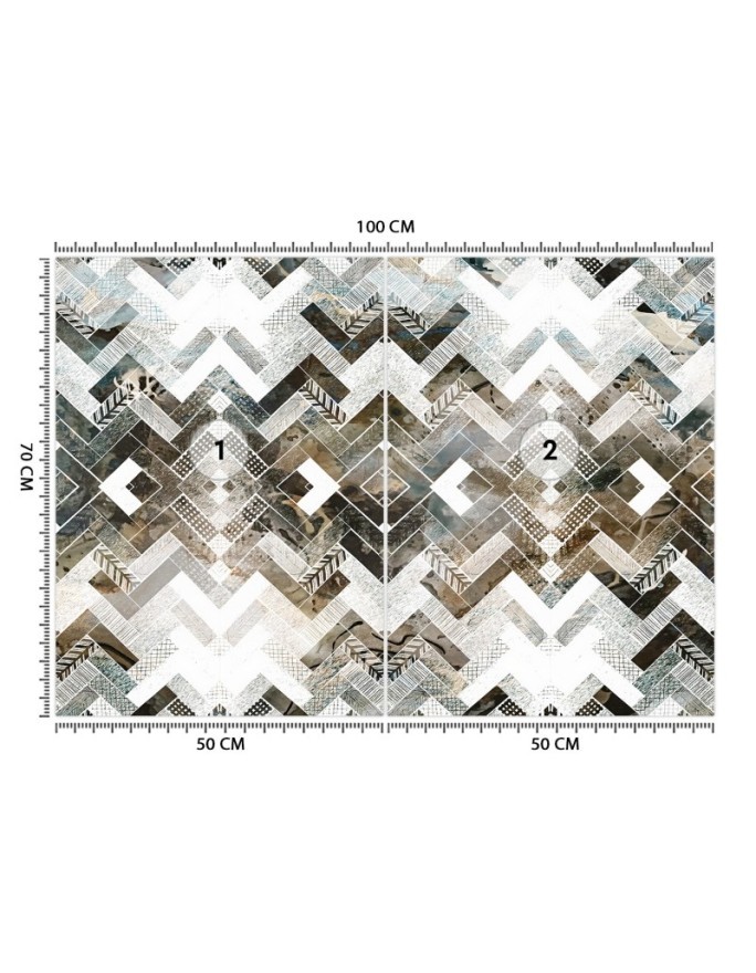 Modern wall murals - Geometric pattern | FEEBY