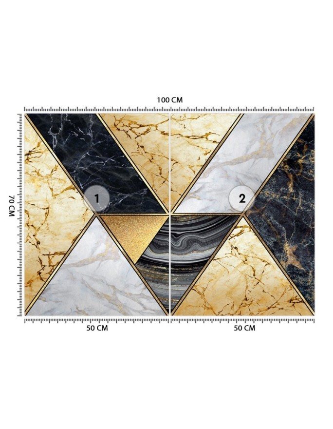 Original wall murals - Marble gold texture | FEEBY