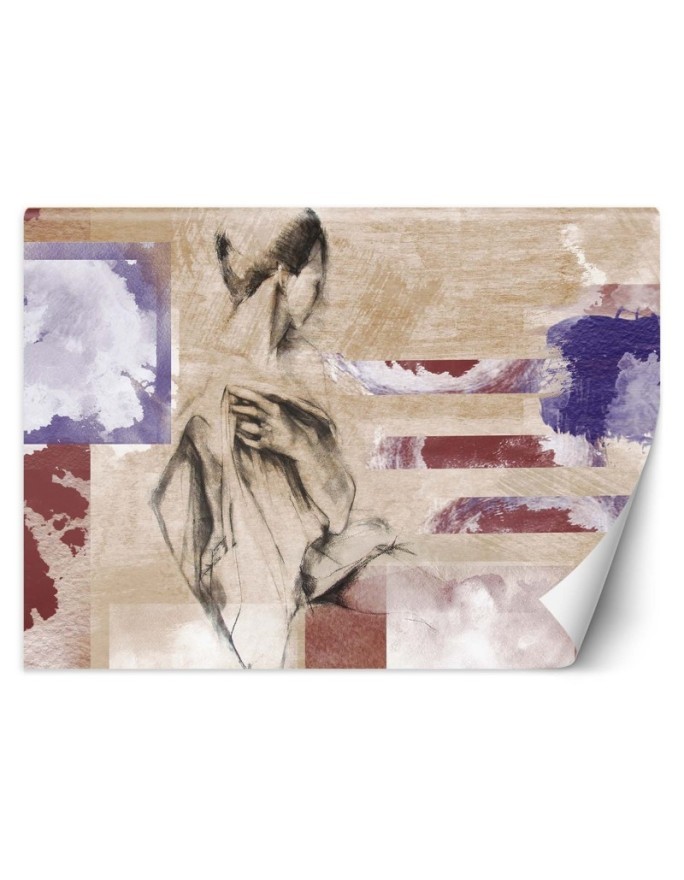 Unique wall murals - Woman abstract boho | FEEBY