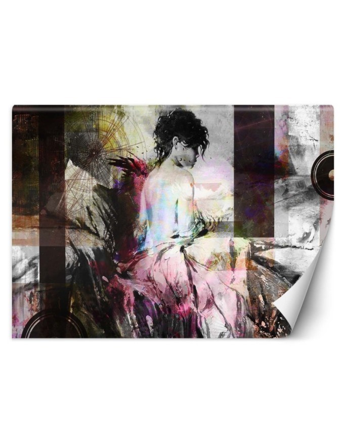 Glamour wall murals - Elegant woman abstract painted | FEEBY