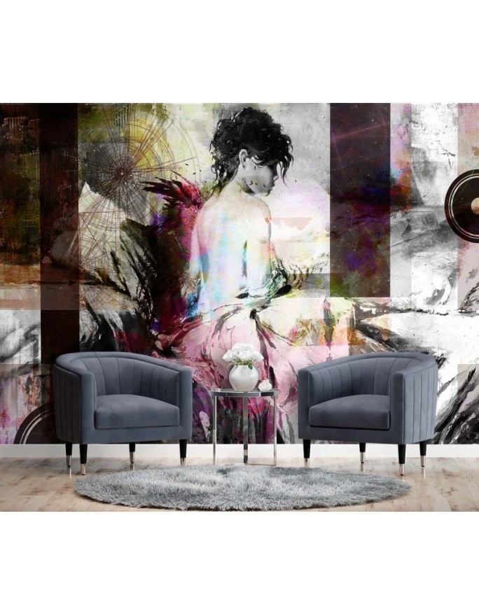 Glamour wall murals - Elegant woman abstract painted | FEEBY