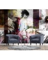 Glamour wall murals - Elegant woman abstract painted | FEEBY