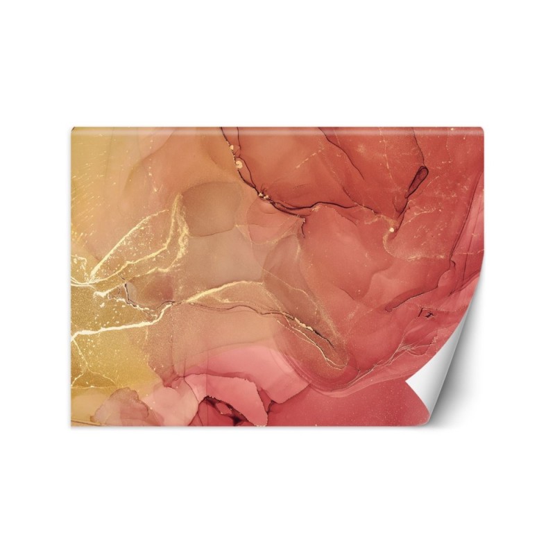 Elegant wall murals - Rose gold marble abstraction | FEEBY