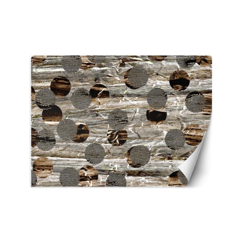 Modern wall murals - Abstract striped texture rustic style | FEEBY