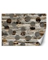 Modern wall murals - Abstract striped texture rustic style | FEEBY
